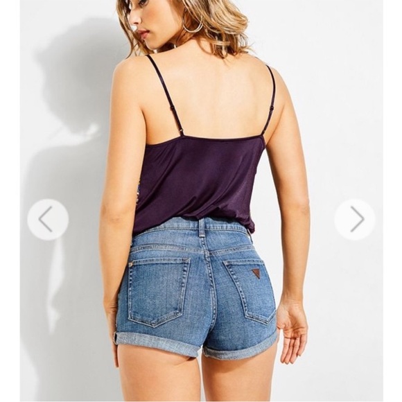 NWT MSRP $79 Guess Los Angeles RICO SEQUIN BODYSUIT Women's Size Medium - Picture 3 of 6